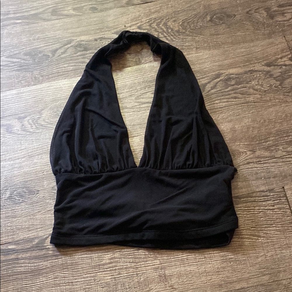 Black Halter Top